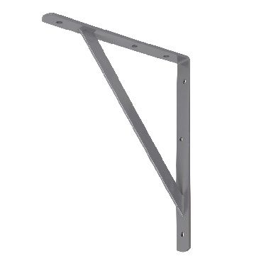 Form Ultim Grey Steel Shelving bracket (H)300mm (D)250mm