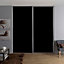 Form Valla Dark grey Sliding wardrobe door (H) 2260mm x (W) 922mm