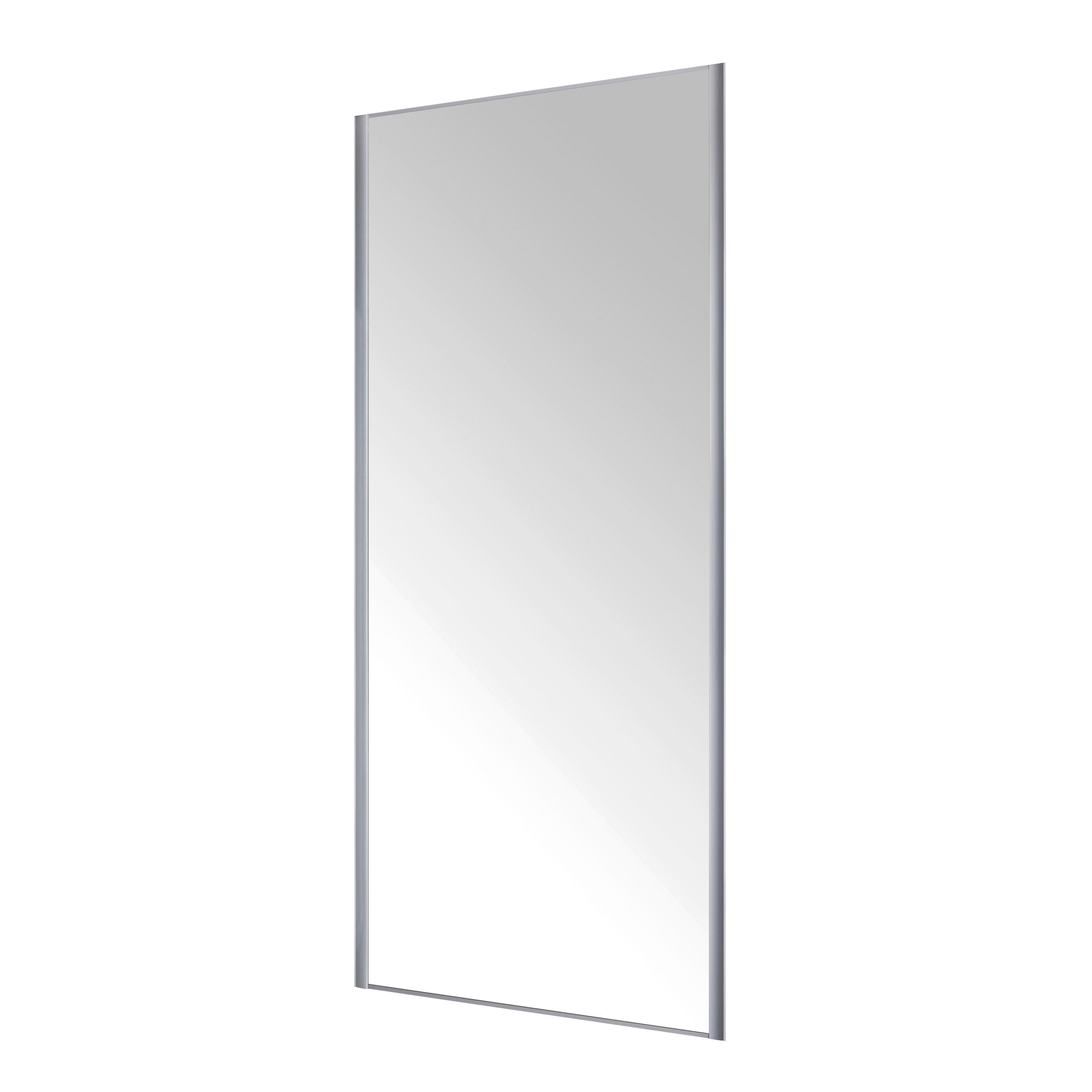 Form Valla Mirrored Silver effect Sliding wardrobe door (H)226cm x (W ...