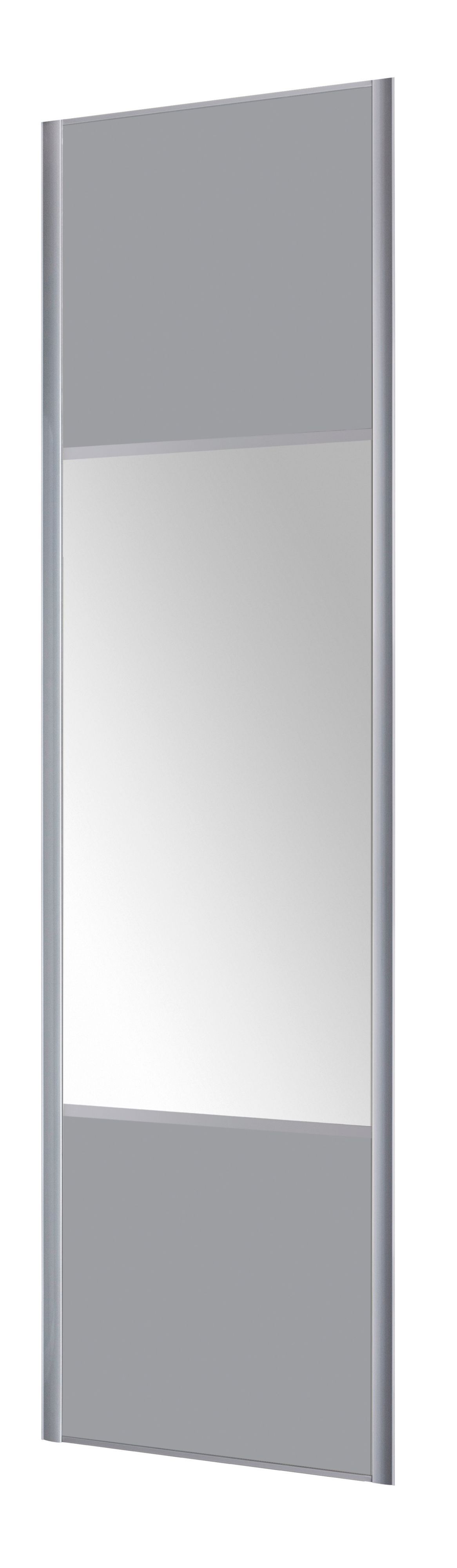 Form Valla Mirrored Sliding wardrobe door, (H)2260mm (W) 922mm