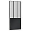 Form Valla Panelled Black Sliding wardrobe door (H) 2260mm x (W) 908mm