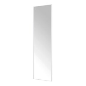 Form Valla White Mirrored Sliding wardrobe door (H) 2260mm x (W) 622mm