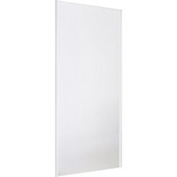 Form Valla White Single panel Sliding wardrobe door (H) 2500mm x (W) 922mm