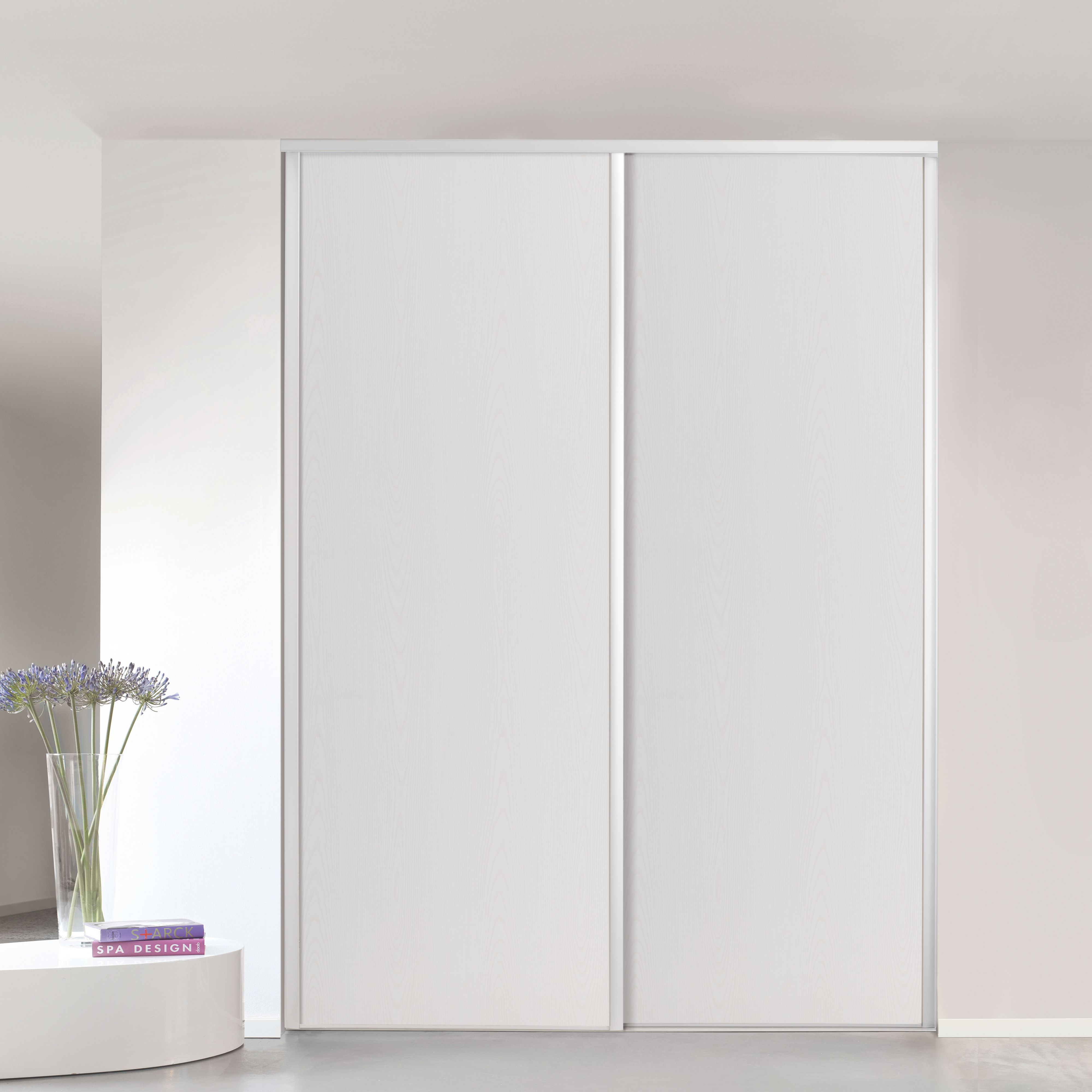 White fitted wardrobe deals doors