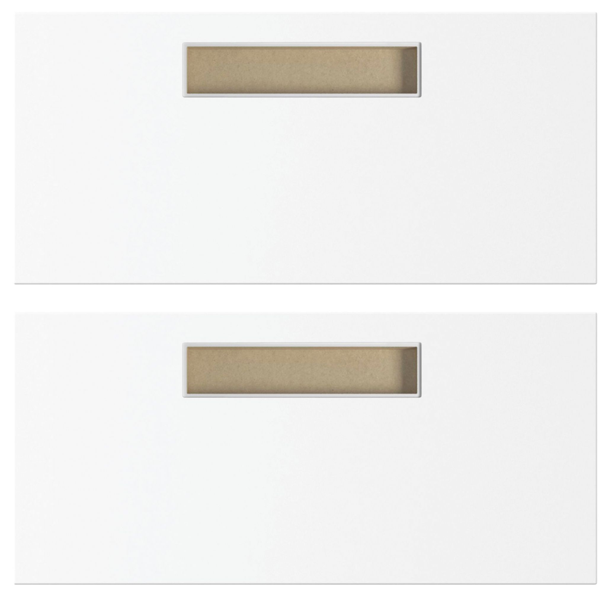 Form White Gloss Drawer front (H)221mm DIY at B&Q