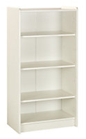 Form Wizard White Freestanding 3 shelf Bookcase, (H)1232mm (W)640mm