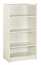 Form Wizard White Freestanding 3 shelf Bookcase, (H)1232mm (W)640mm