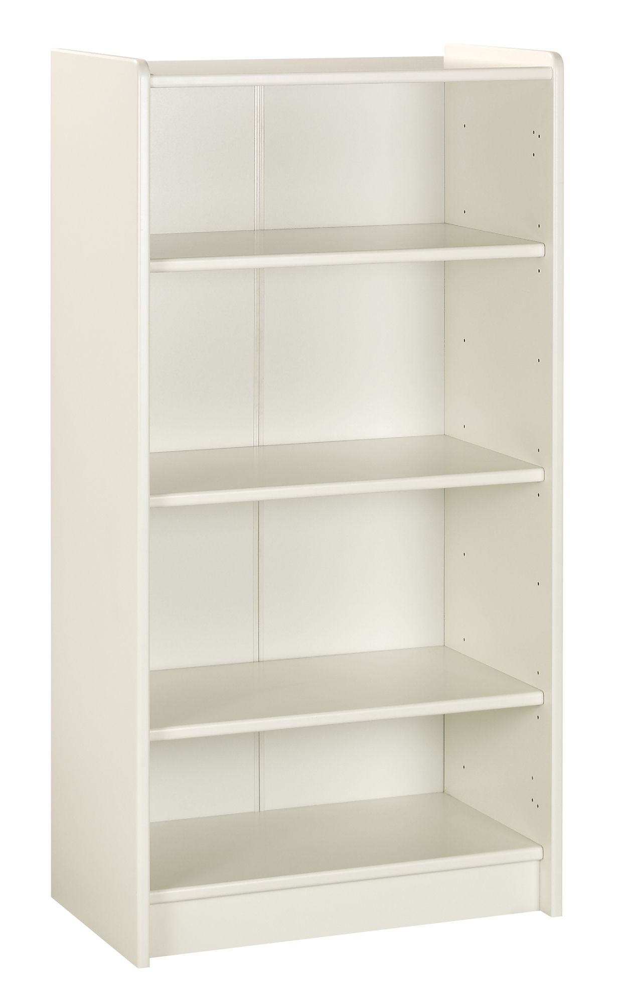 Form Wizard White Freestanding 3 shelf Bookcase, (H)1232mm (W)640mm