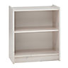 Form Wizard White wash Freestanding Bookcase, (H)720mm (W)640mm
