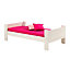 Form Wizard White wash Single Bed frame (H)625mm (W)2060mm