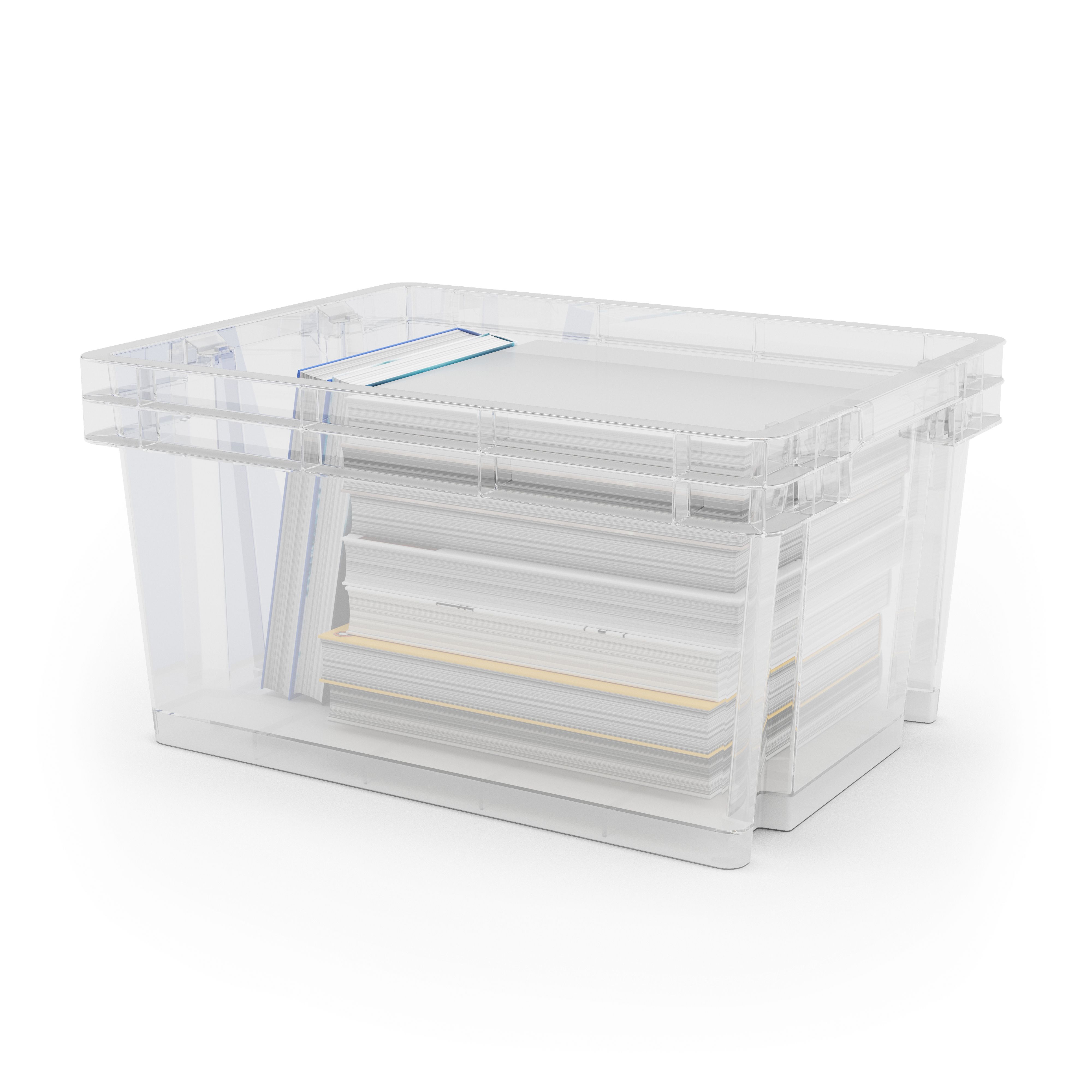 Form Xago Heavy duty Clear 15L Plastic Stackable Storage box