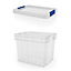 Form Xago Heavy duty Clear 24L Medium Plastic Stackable Storage box & Lid