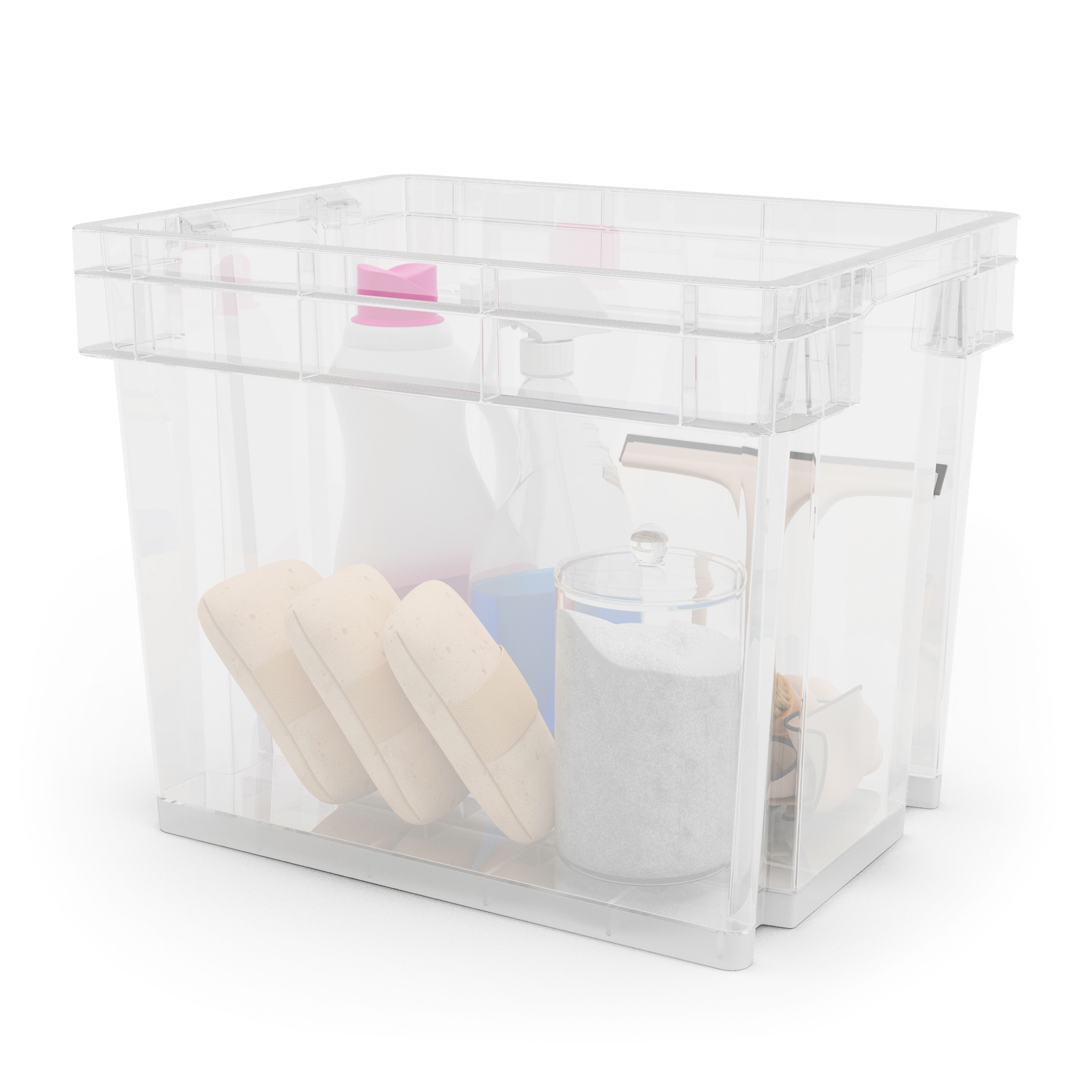 Form Xago Heavy duty Clear 24L Plastic Stackable Storage box