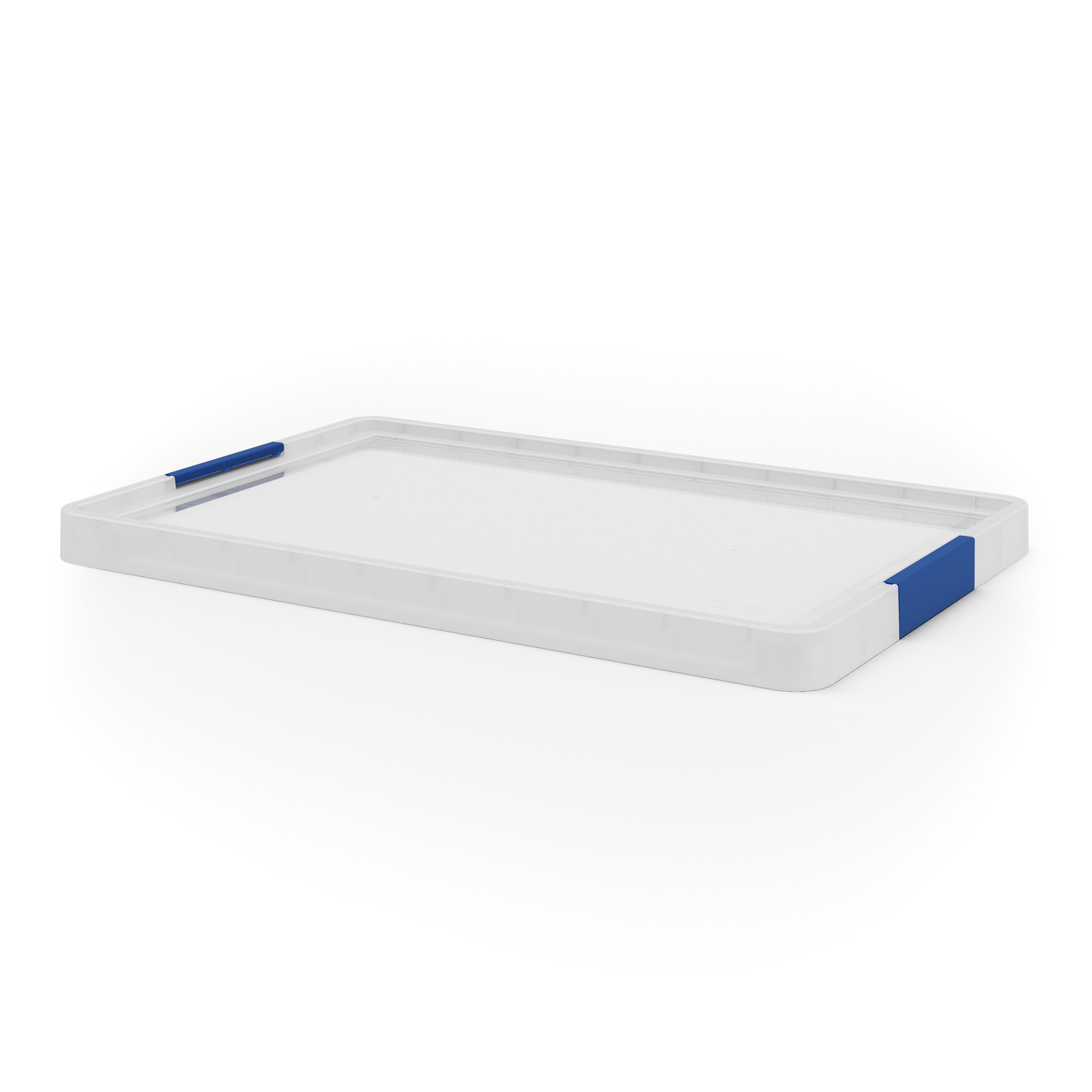 Form Xago Heavy duty Clear 51L Large Plastic Stackable Storage box with Lid