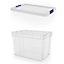 Form Xago Heavy duty Clear 68L Plastic XL Stackable Storage box & Lid