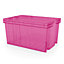 Form Xago Heavy duty Fuchsia 51L Large Plastic Stackable Storage box
