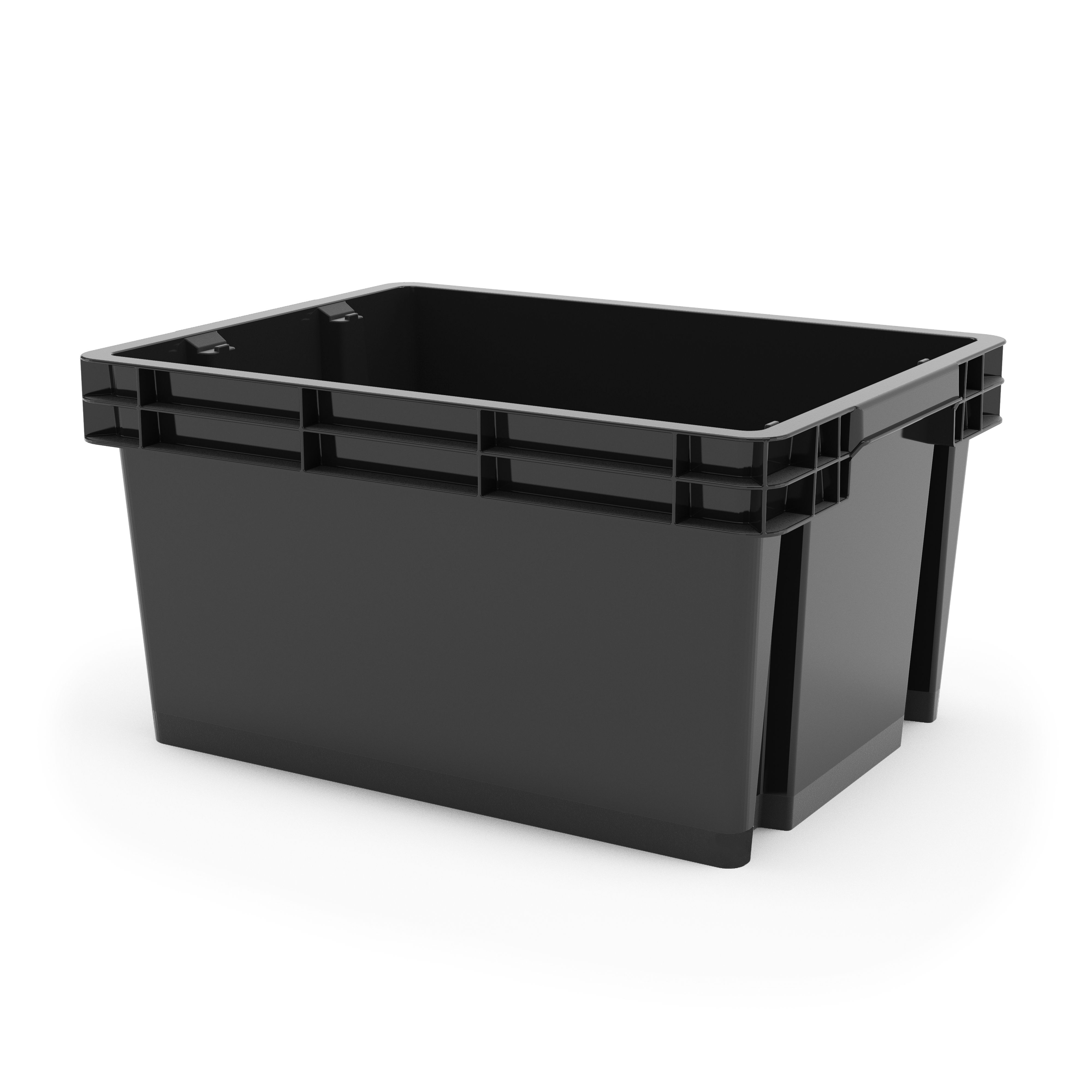 Form Xago Heavy Duty Grey 15l Plastic Stackable Storage Box Diy At Bandq