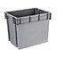 Form Xago Heavy duty Grey 24L Medium Plastic Stackable Storage box