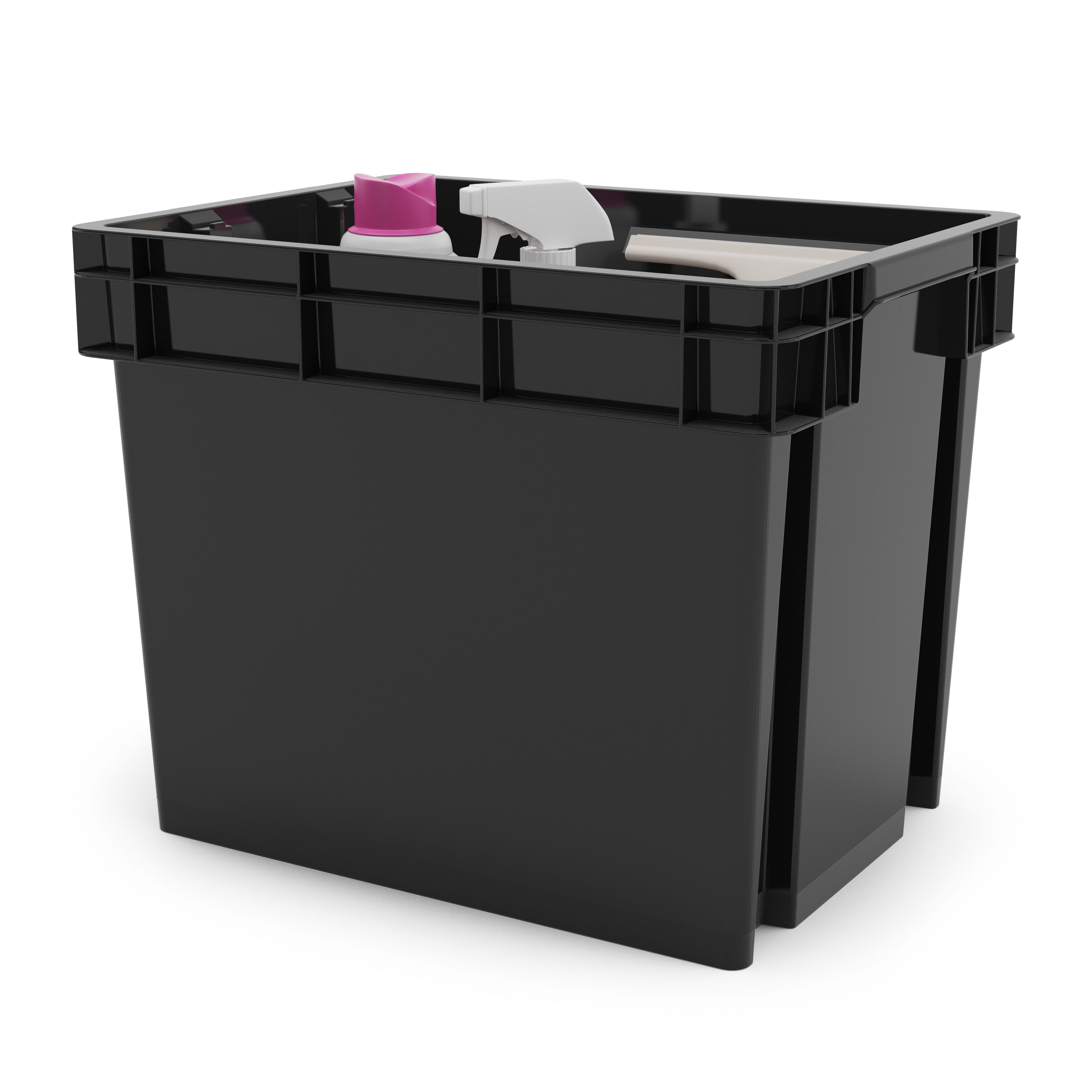 Form Xago Heavy duty Grey 24L Plastic Stackable Storage box