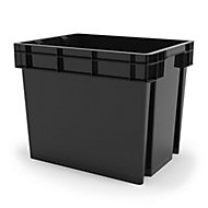 Form Xago Heavy duty Grey 24L Polypropylene (PP) Stackable Storage box