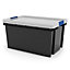 Form Xago Heavy duty Grey 50L Plastic Stackable Storage box