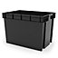 Form Xago Heavy duty Grey 68L Plastic Stackable Storage box