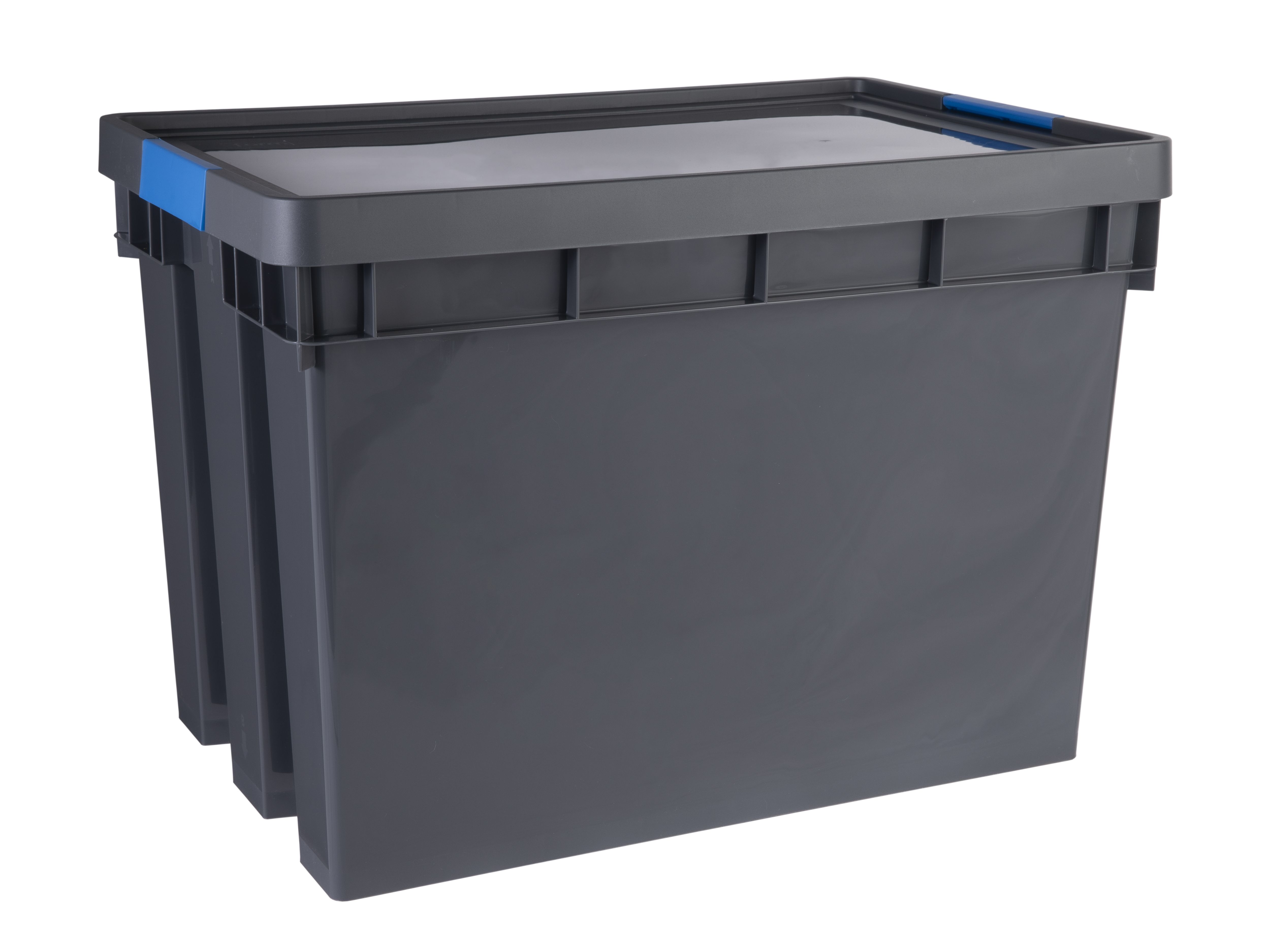 Form Xago Heavy duty Grey 68L Plastic Stackable Storage box