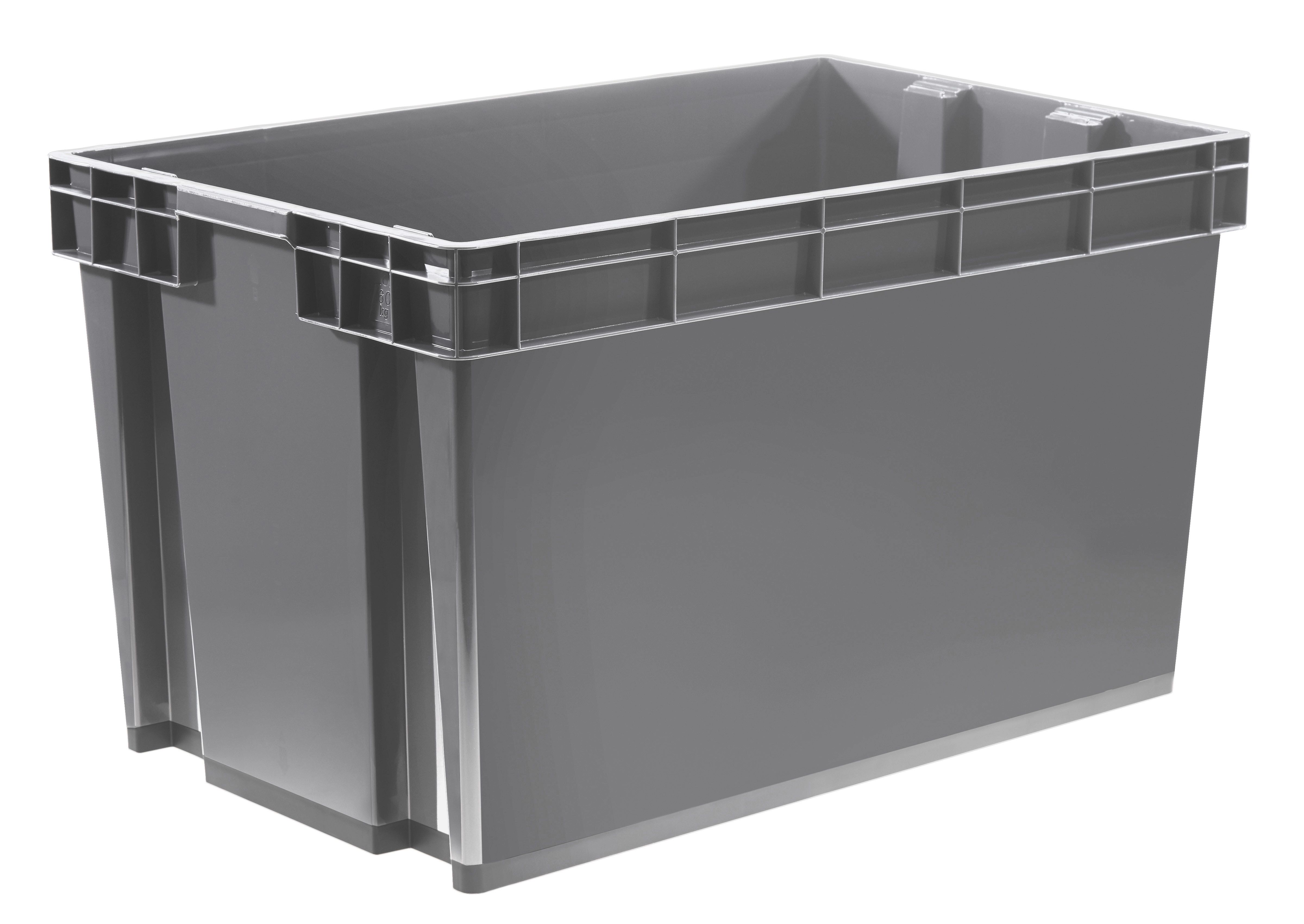 Form Xago Heavy duty Grey 94L XXL Plastic Stackable Storage box | DIY ...