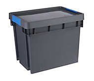 Form Xago Heavy duty Grey Plastic Medium Stackable Storage box & Lid