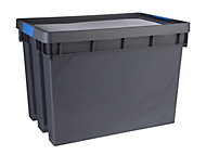 Form Xago Heavy duty Grey Plastic XL Stackable Storage box & Lid