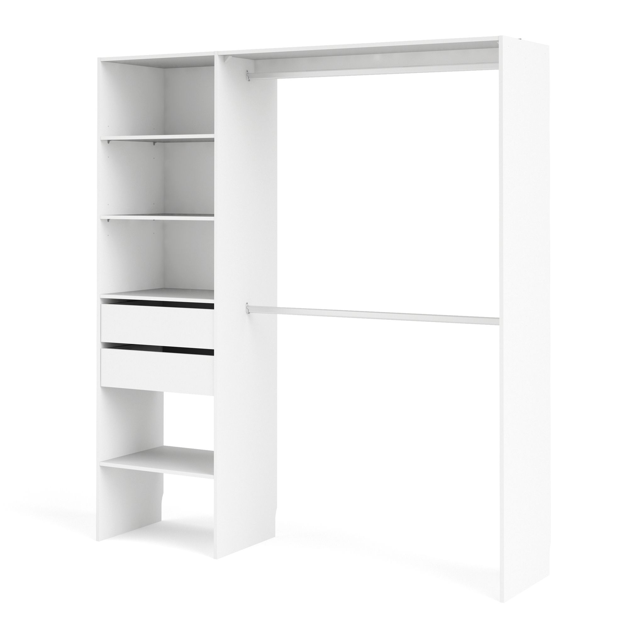 Form Zodiak Matt white Bedroom Storage kit (H)2004mm (W)1815mm (D)452mm