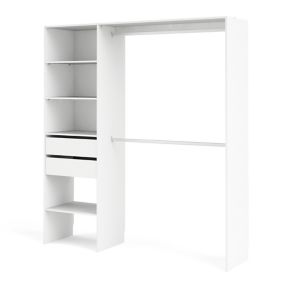 Form Zodiak White Bedroom storage unit kit (H)2004mm (W)1815mm (D)452mm