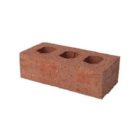 Forterra Tame Valley Rough Red Perforated Facing brick (L)215mm (W)102.5mm (H)65mm