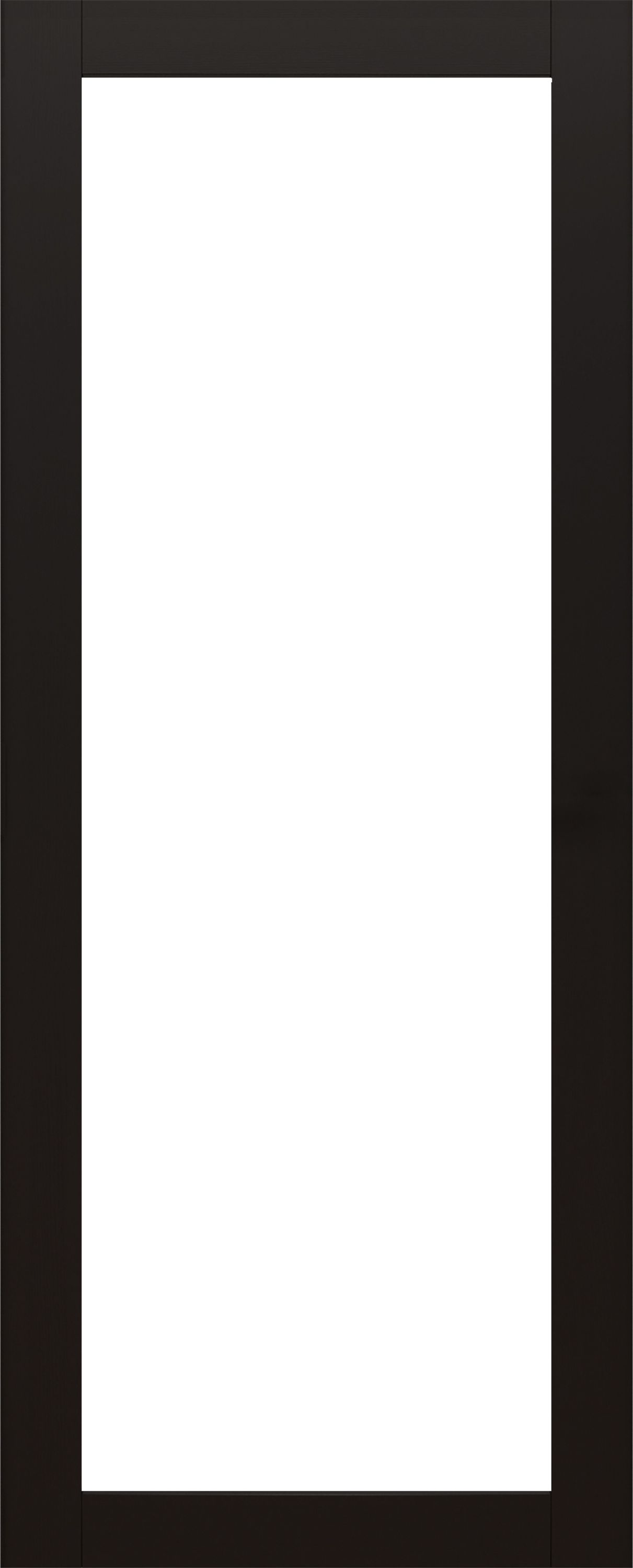 Fortia 1 Lite Shaker Clear Fully glazed Black Internal Softwood Door, (H)1981mm (W)762mm (T)35mm