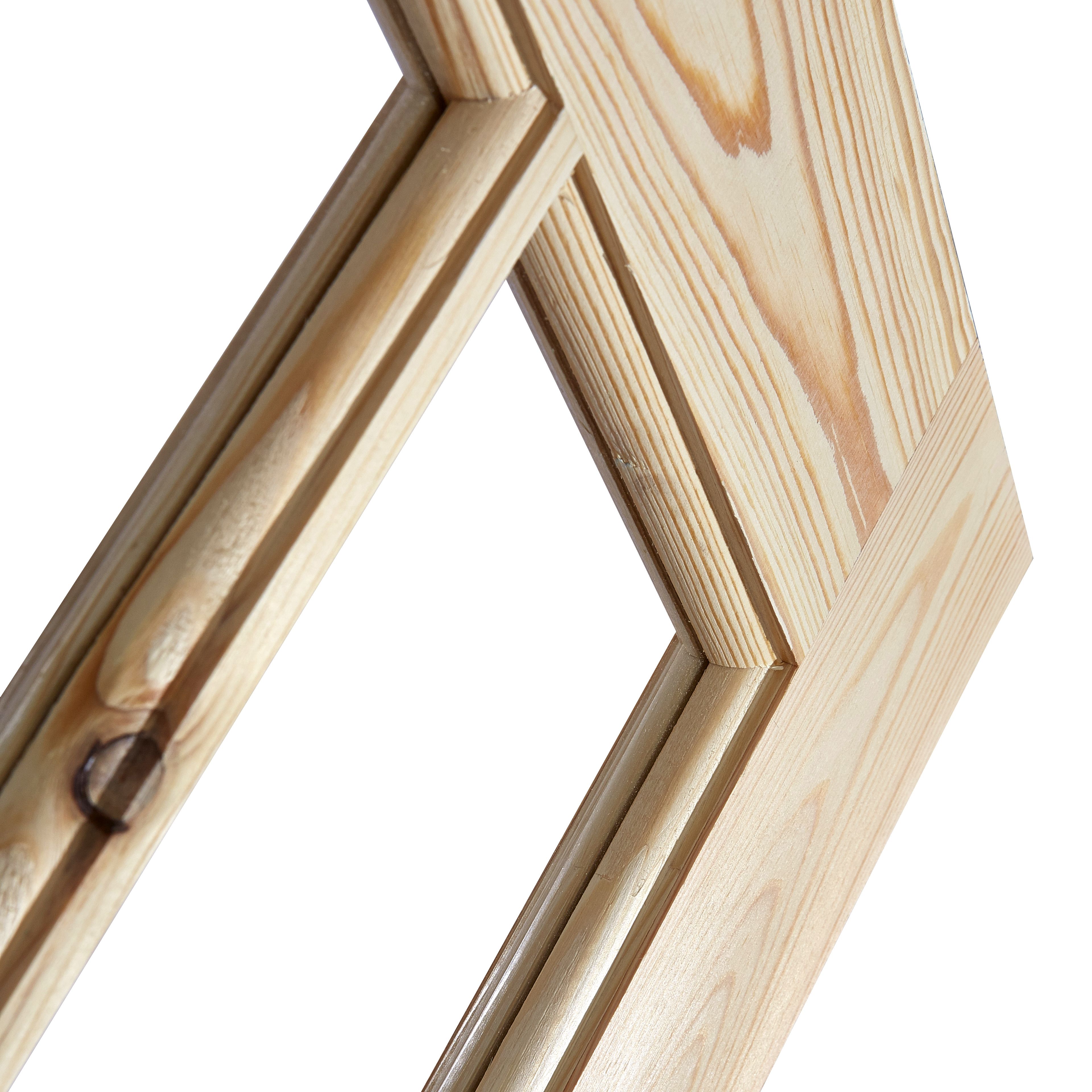 Fortia 15 Lite Clear Glazed Traditional Pine veneer Internal Knotty pine Door, (H)1981mm (W)838mm (T)35mm