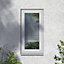Fortia 1P Clear Glazed White uPVC Left-handed Swinging Window, (H)820mm (W)610mm