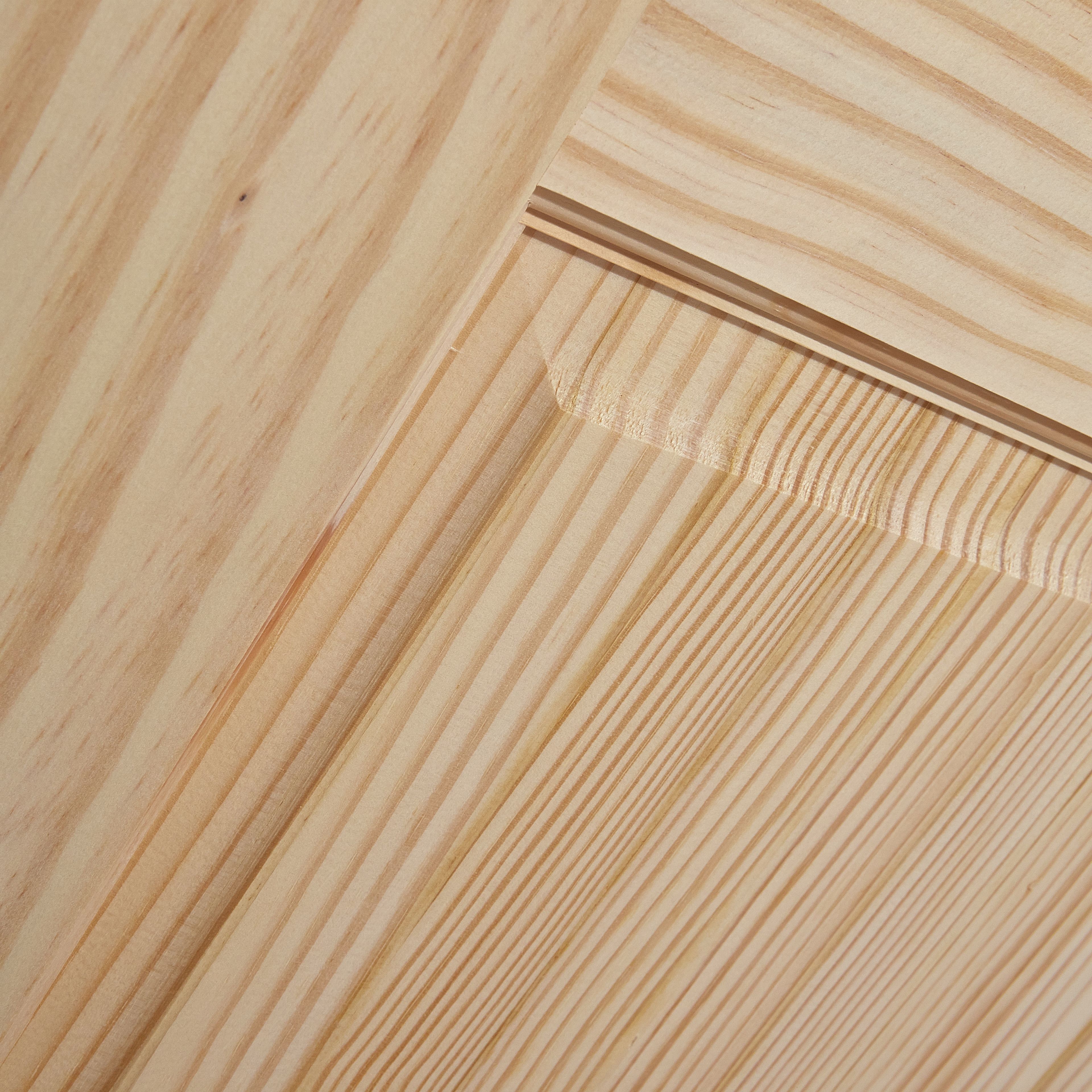Fortia 2 panel Clear Glazed Contemporary Pine veneer Internal Clear pine Door, (H)1981mm (W)838mm (T)35mm