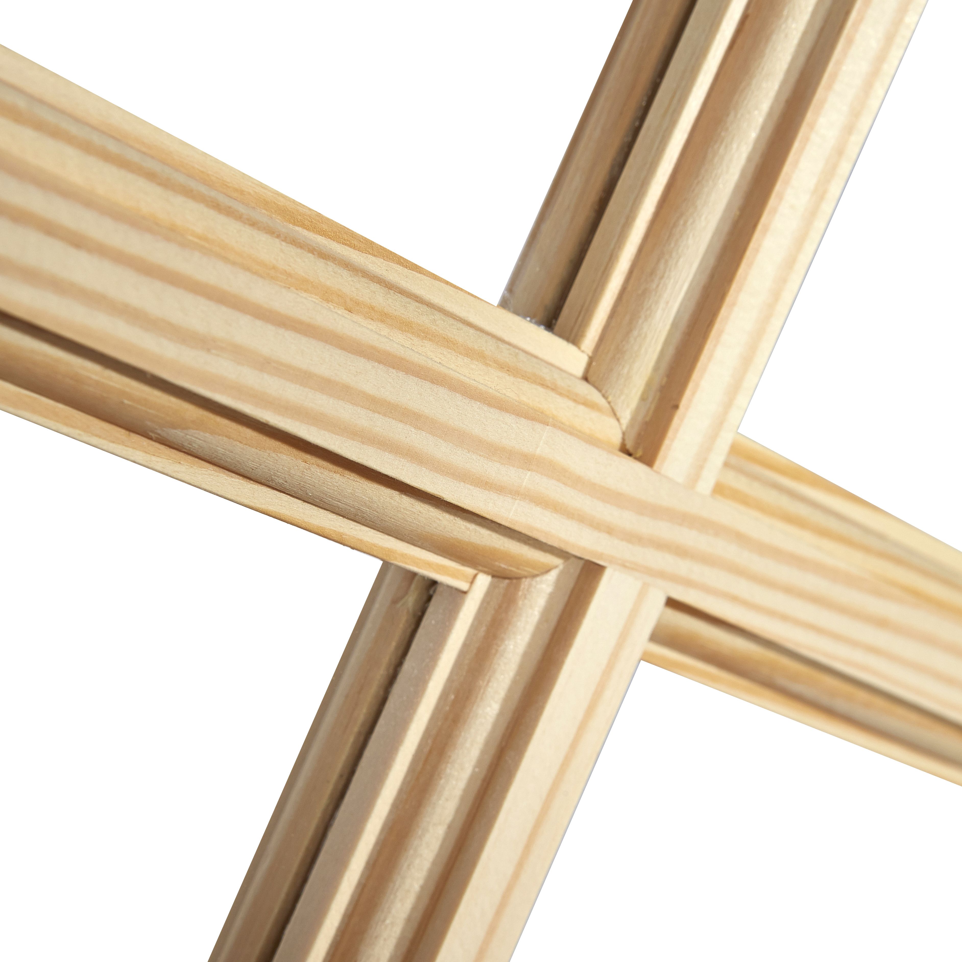 Fortia 2 panel Clear Glazed Contemporary Pine veneer Internal Clear pine Door, (H)1981mm (W)838mm (T)35mm