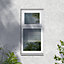 Fortia 2P Obscured Glazed White uPVC Top hung Window, (H)1040mm (W)610mm