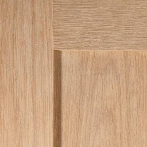 Fortia 4 panel Unglazed Shaker Natural White oak veneer Internal Timber Fire door, (H)1981mm (W)686mm (T)44mm