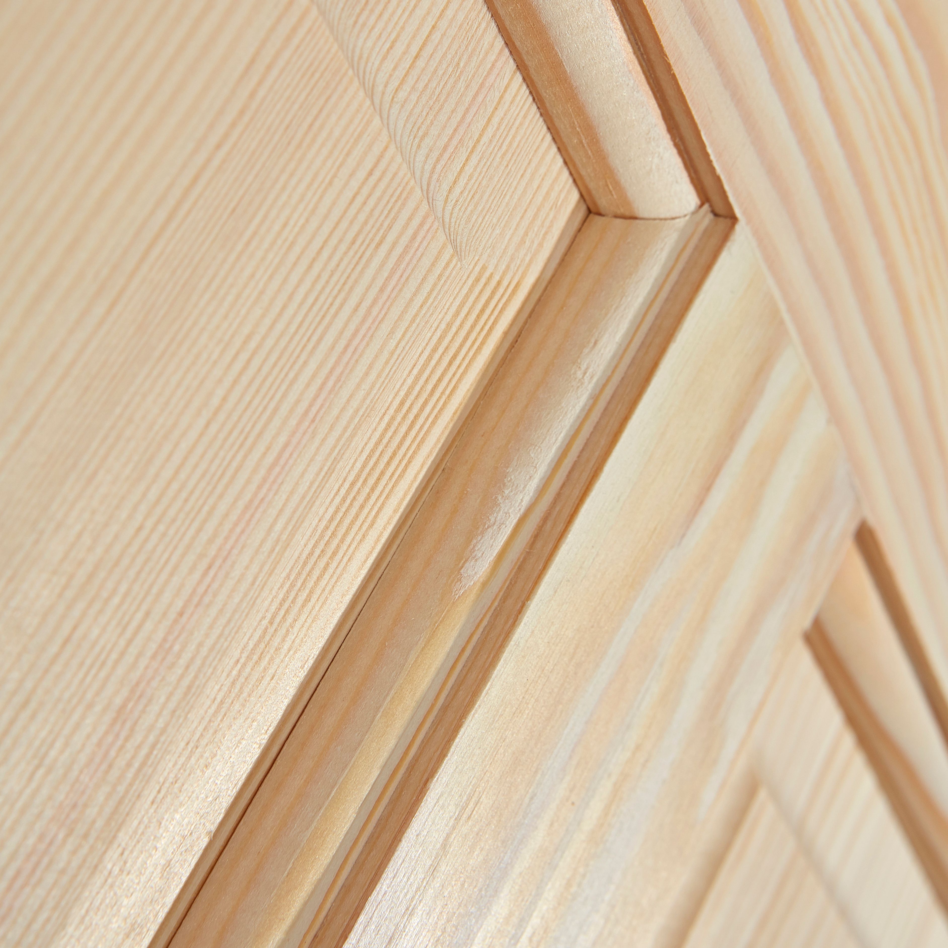 Fortia 4 panel Unglazed Victorian Pine veneer Internal Clear pine Door, (H)1981mm (W)610mm (T)35mm
