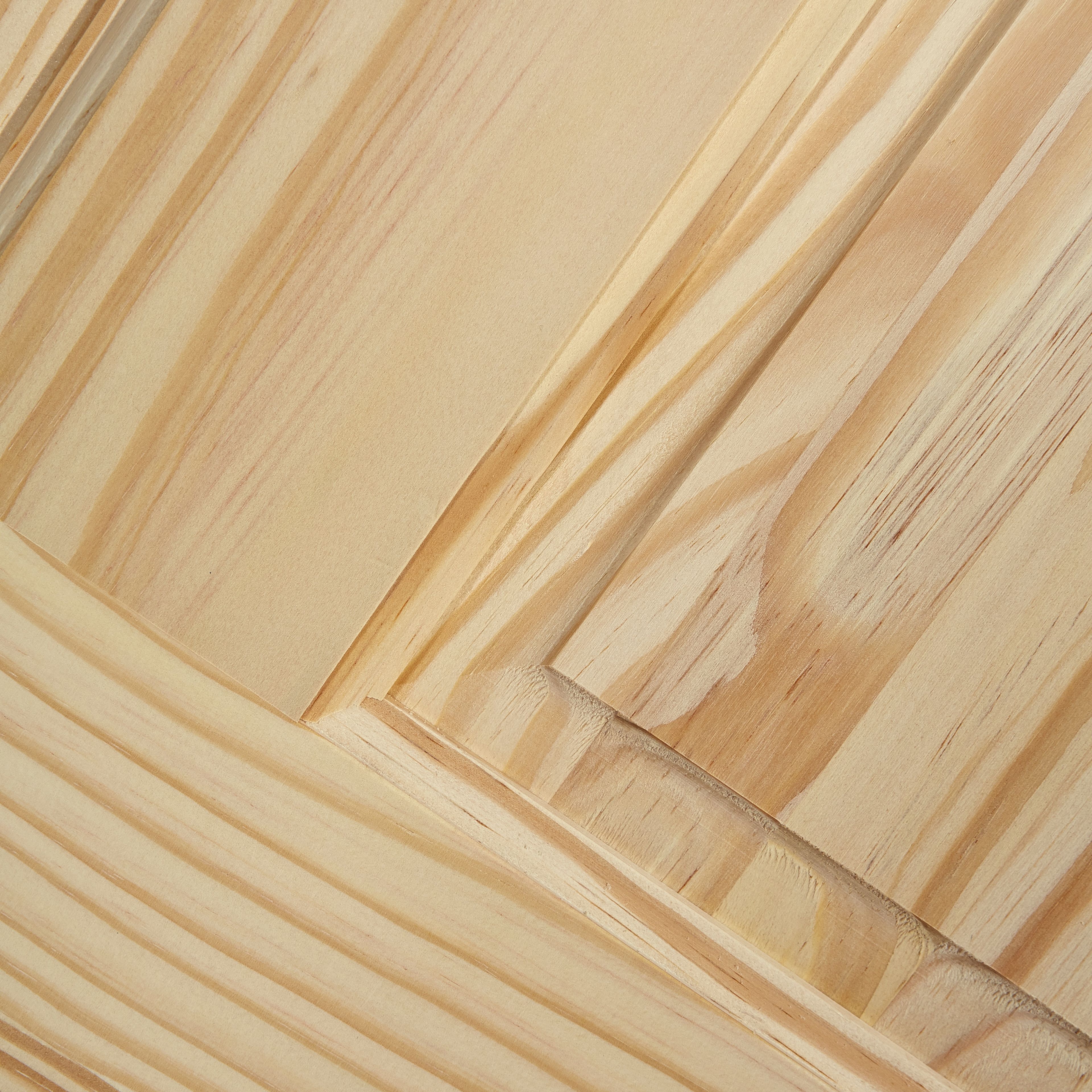 Fortia 4 panel Unglazed Victorian Pine veneer Internal Clear pine Fire door, (H)1981mm (W)762mm (T)44mm