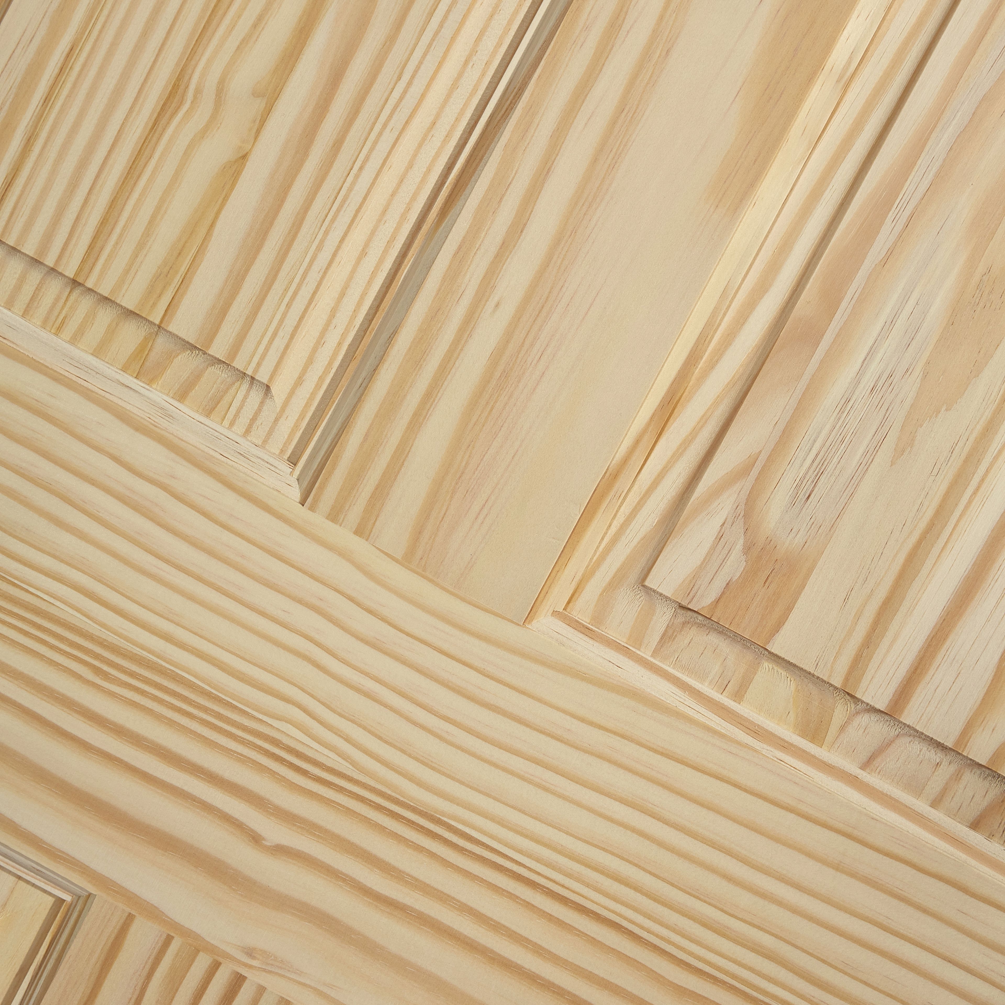 Fortia 4 panel Unglazed Victorian Pine veneer Internal Clear pine Fire door, (H)1981mm (W)762mm (T)44mm