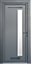 Fortia Gatteo Frosted Glazed Antracite LH External Front Door set, (H)2085mm (W)840mm
