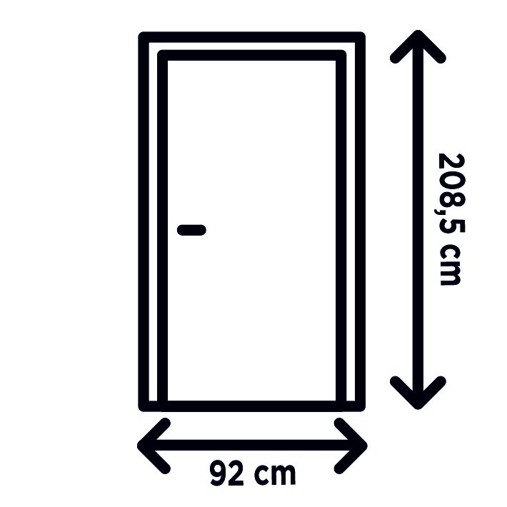 Fortia Mindil Patterned Clear Glazed Modern Anthracite RH External Front Door set, (H)2085mm (W)920mm