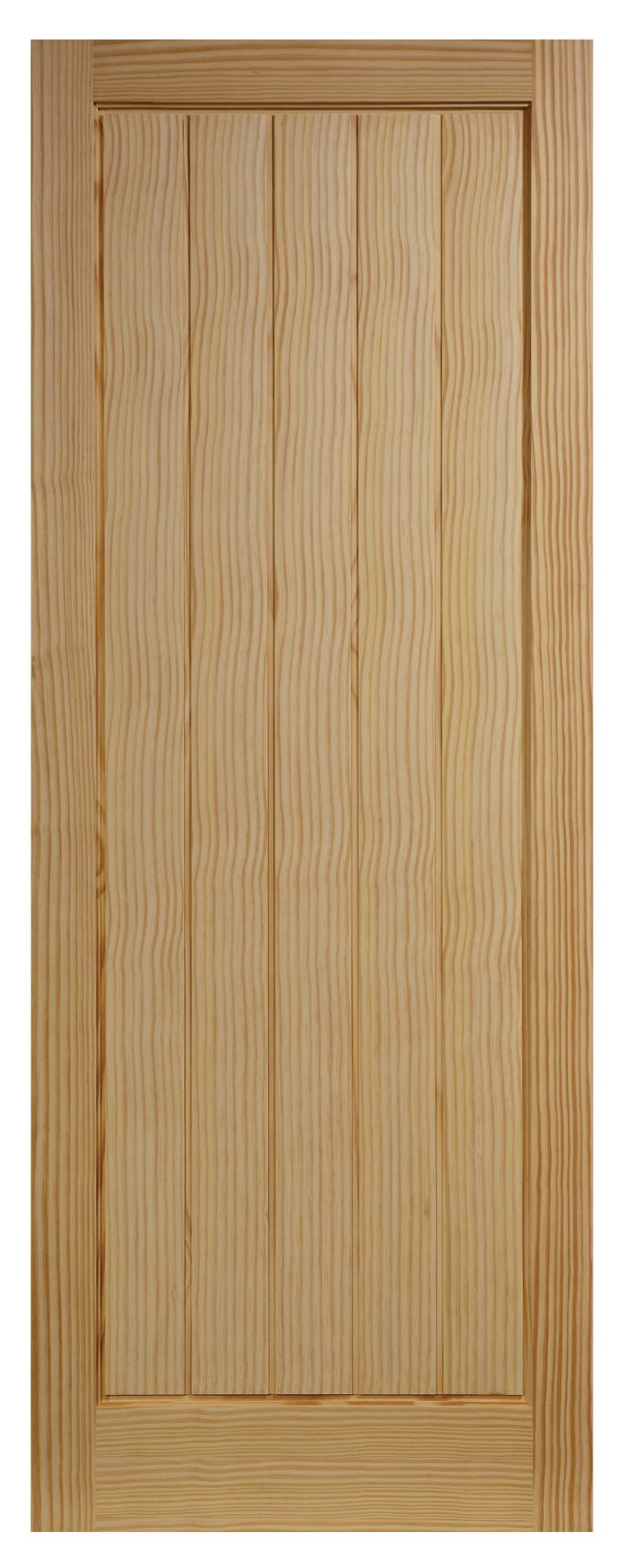 Fortia Unglazed Cottage Clear Pine veneer Internal Timber Door, (H)1981mm (W)762mm (T)35mm