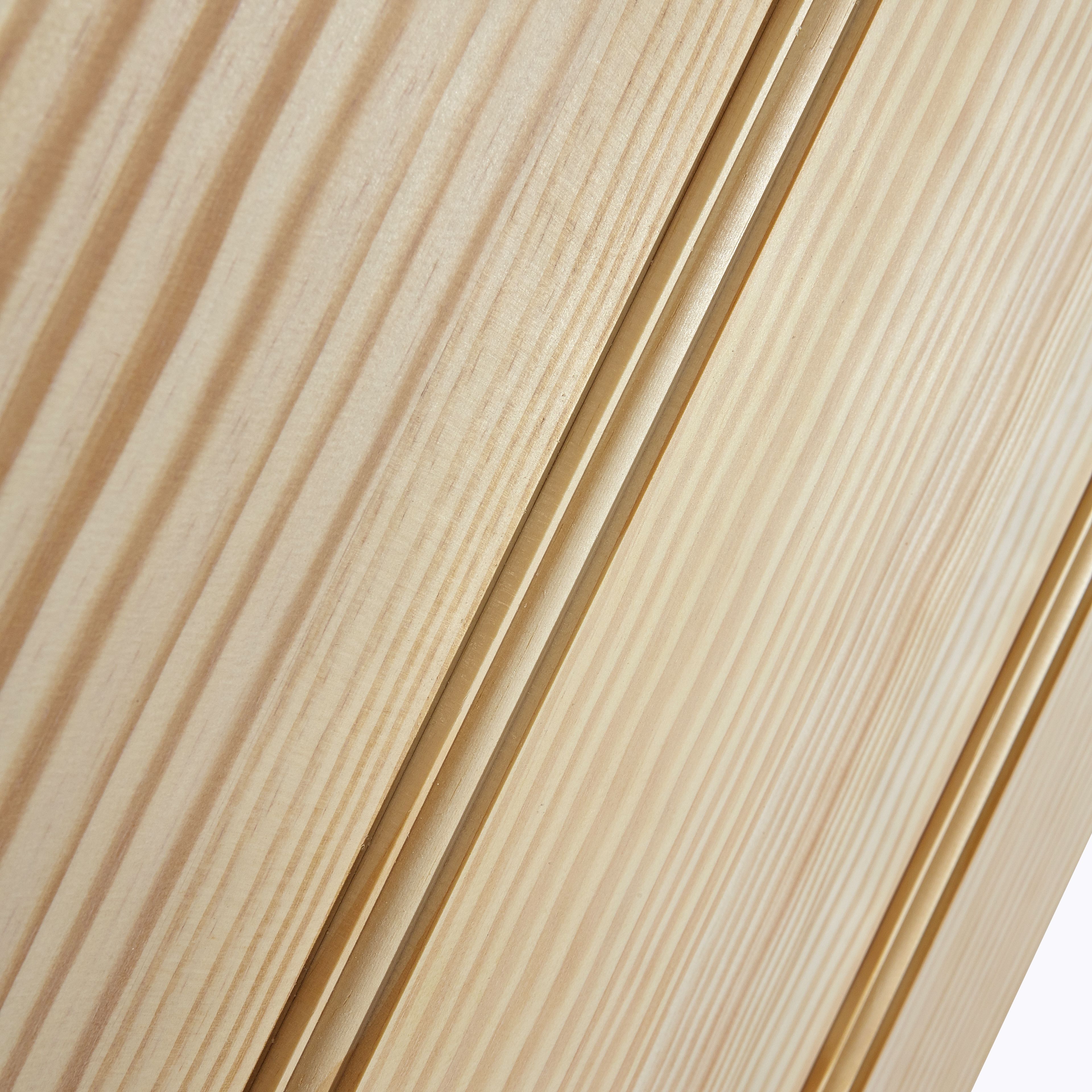 Fortia Vertical 2 panel Unglazed Contemporary Pine veneer Internal Clear pine Door, (H)1981mm (W)686mm (T)35mm