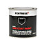 Fortress One coat Black Satin Metal & wood paint, 0.25L