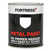 Fortress White Gloss Metal paint, 250ml
