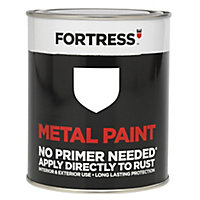 Fortress White Gloss Metal paint, 750ml